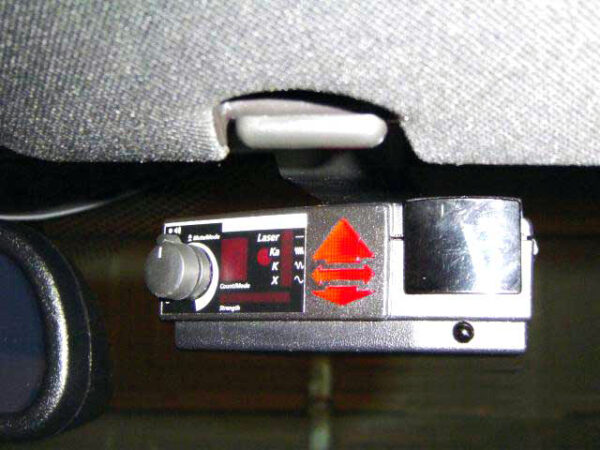 2005-2013 Corvette RADAR DETECTOR VISOR MOUNT BRACKET FOR VALENTINE ONE DETECTOR PERMITS YOU TO ATTACH YOUR V1 DETECTOR TO EITHER SUN VISOR