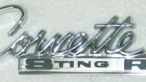 1964-1965 Corvette Glove Box Door Emblem
