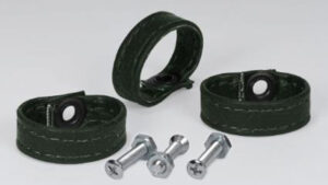 1969-1969 Corvette Rear Compartment Door Loop Set (Green) 3 Piece Set