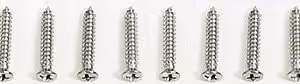 1968-1969 Corvette Exhaust Bezel Screw Kit (8 Pcs)