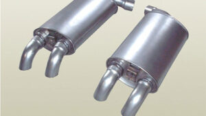 1984-1984 Corvette Aluminized Muffler - Pair