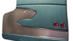 1959-1959 Corvette Deluxe Door Panel - Pair with Metal Support (Turquoise)