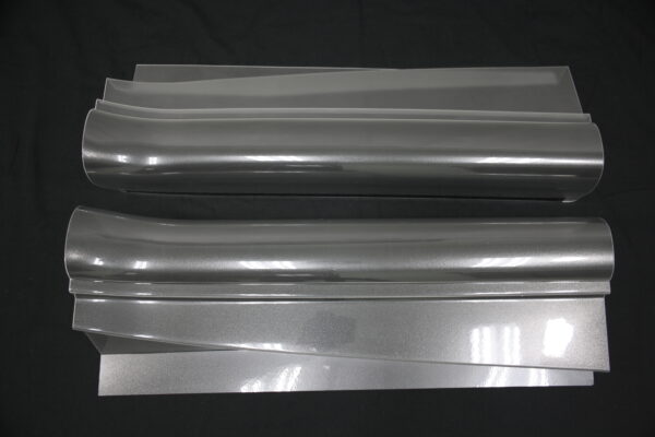 1997-2004 Corvette Sill Protector Clear Plain without Logo (pair) ( 1711P )