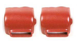 1966-1967 Corvette Seat Belt Retractor Covers - Pair (Red)