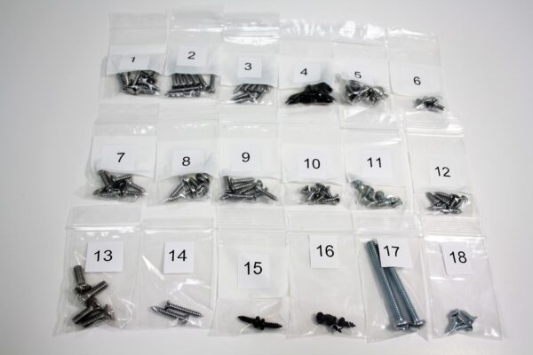 1967-1967 Corvette SCREW KIT-INTERIOR TRIM CAMARO/FIREBIRD CONV 1967 (107 PCS)