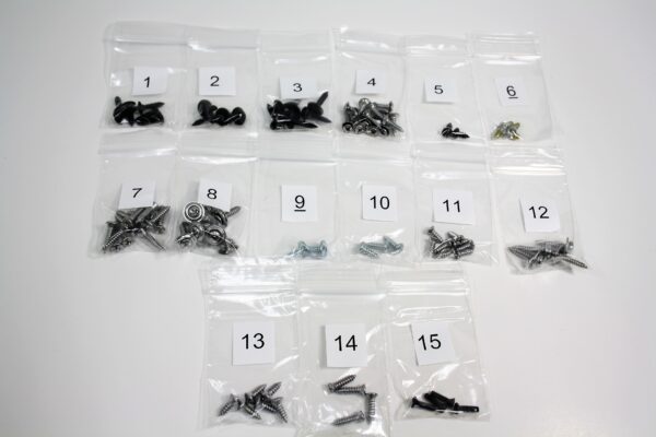 1969-1969 Corvette SCREW KIT INTERIOR TRIM CAMARO CPE 1969 (89 PCS)