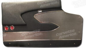 1958-1958 Corvette Deluxe Door Panel - Pair Metal Upper Support (Charcoal)