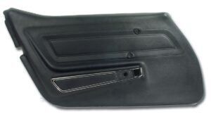 1977-1977 Corvette LH Door Panel with Trim (Black)