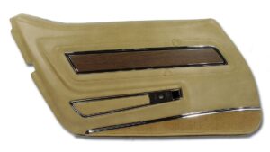 1976-1976 Corvette LH Deluxe Door Panel with Trim (Buckskin)