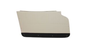 1964-1964 Corvette Coupe Door Panel - Pair with Metal Support (White/Black)