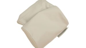 1967-1967 Corvette Leather Headrest Covers - Pair (White)