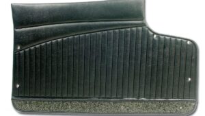 1962-1962 Corvette Door Panel - Pair with Metal Upper Support (Olive Black)