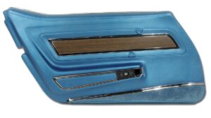 1970-1970 Corvette LH Deluxe Door Panel with Trim (Brown)