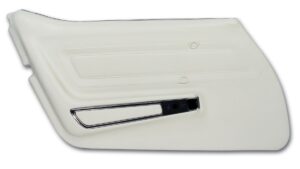 1977-1977 Corvette LH Door Panel with Trim (White)
