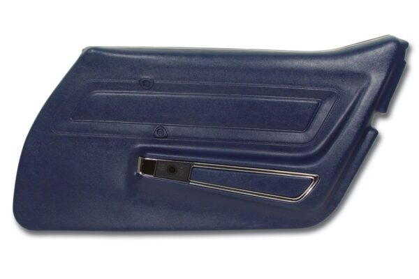 1977-1977 Corvette RH Door Panel with Trim (Dark Blue)