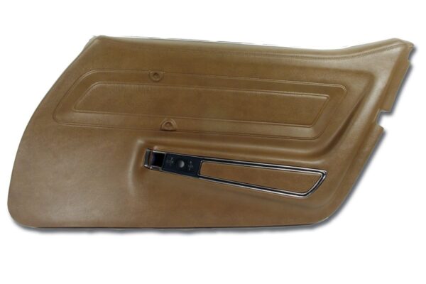 1970-1970 Corvette RH Standard Door Panel with Trim (Brown)