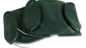 1967-1967 Corvette Leather Headrest Covers - Pair (Green)