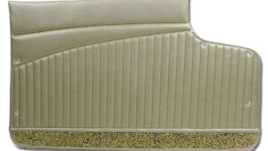 1962-1962 Corvette Door Panel - Pair with Metal Upper Support (Fawn Beige)