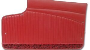 1962-1962 Corvette Door Panel with Metal Upper Support (Red)