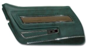1976-1976 Corvette LH Deluxe Door Panel with Trim (Bluegreen)