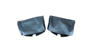 1967-1967 Corvette Leather Headrest Covers - Pair (Teal Blue)