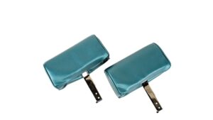 1967-1967 Corvette Headrest Assembly with Vinyl Cover - Pair (Teal Blue)