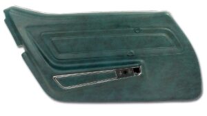 1971-1971 Corvette LH Standard Door Panel with Trim (Green)