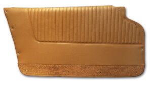 1963-1964 Corvette Coupe Door Panel - Pair with Metal Support (Tan)