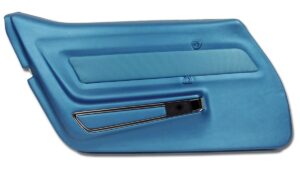 1969-1969 Corvette LH Deluxe Door Panel with Trim (Bright Blue)