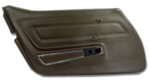 1977-1977 Corvette LH Door Panel with Trim (Dark Brown)
