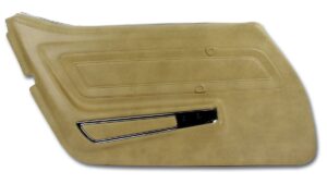 1976-1976 Corvette LH Standard Door Panel with Trim (Buckskin)