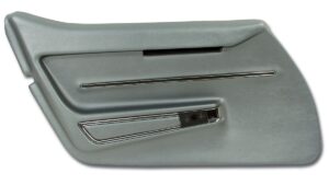 1968-1968 Corvette LH Deluxe Door Panel with Trim (Gunmetal)