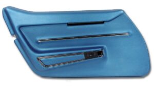 1968-1968 Corvette LH Deluxe Door Panel with Trim Bright Blue
