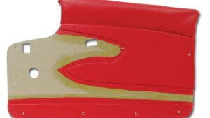 1959-1959 Corvette Door Panel - Pair without Metal Upper Support (Red)