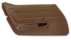 1970-1970 Corvette LH Standard Door Panel with Trim (Brown)