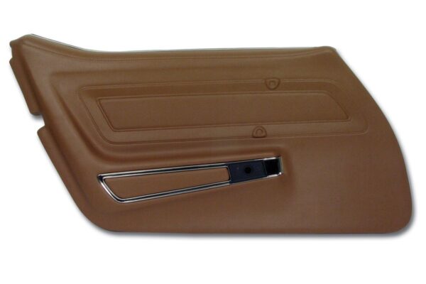 1970-1970 Corvette LH Standard Door Panel with Trim (Brown)
