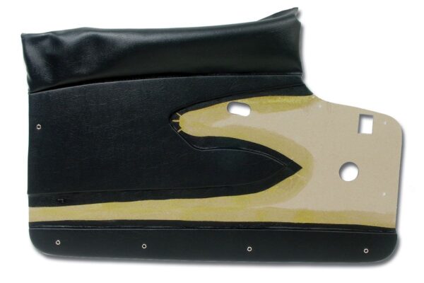 1959-1959 Corvette Door Panel - Pair without Metal Upper Support (Black)