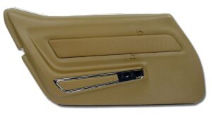 1969-1969 Corvette LH Deluxe Door Panel with Trim (Saddle)