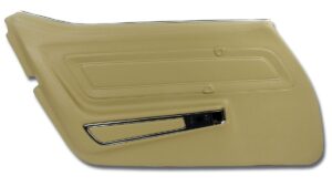 1970-1970 Corvette LH Standard Door Panel with Trim (Light Saddle)