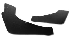 1964-1964 Corvette Coupe Quarter Panel Trim - Pair (Black)