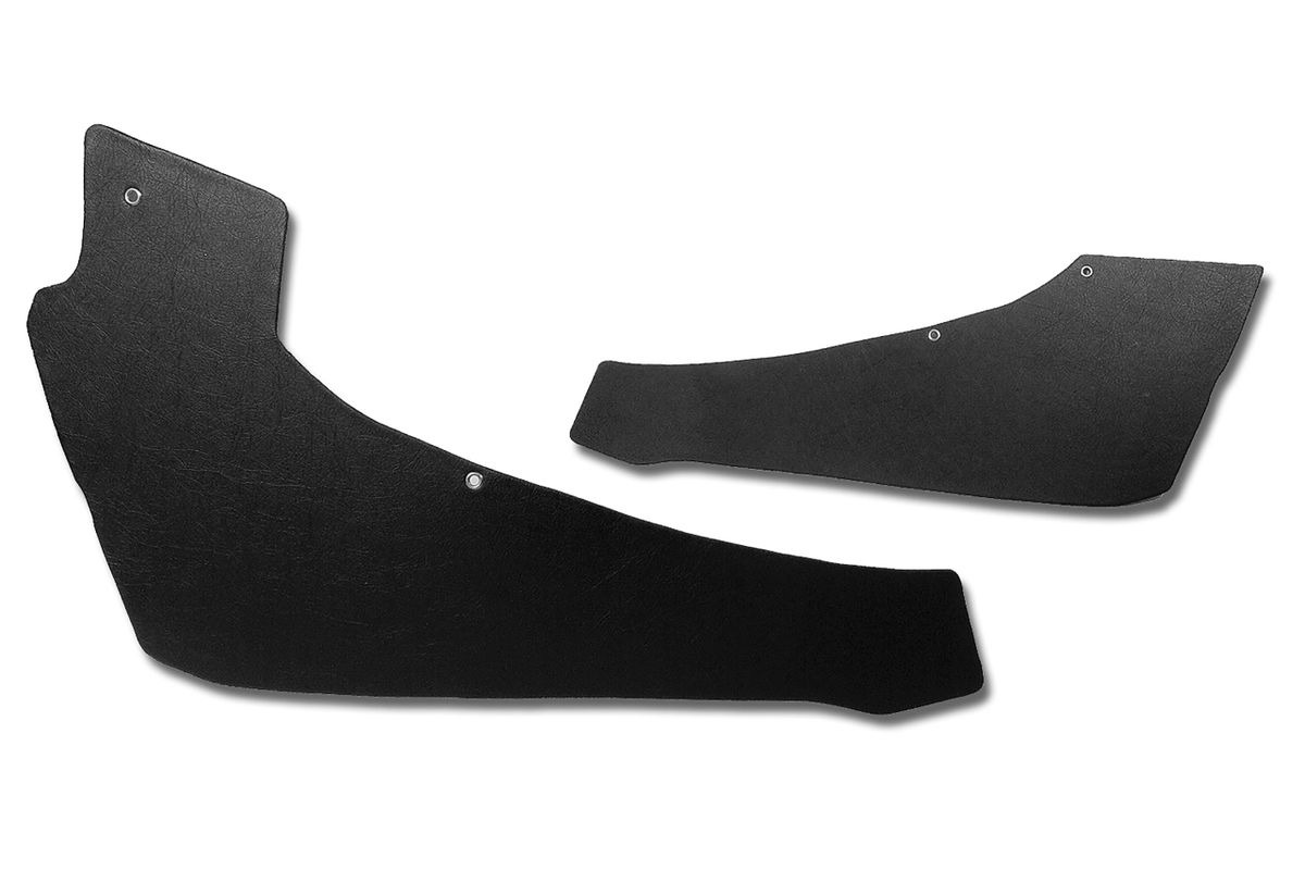 1964-1964 Corvette Coupe Quarter Panel Trim - Pair (Black)