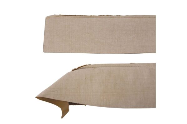 1976-1976 Corvette Deluxe Door Panel Carpet/Vinyl Strip - Pair Dark (Buckskin)