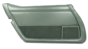1982-1982 Corvette LH Door Panel (Silver) (Green)