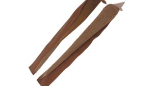 1973-1973 Corvette Deluxe Door Panel Carpet/Vinyl Strip - Pair (Dark Saddle)