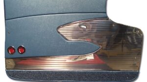 1961-1961 Corvette Deluxe Door Panel - Pair with Metal Support (Jewel Blue)