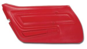 1977-1977 Corvette LH Door Panel without Trim (Red)