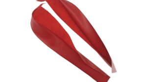 1977-1977 Corvette Deluxe Door Panel Carpet/Vinyl Strip - Pair (Red)
