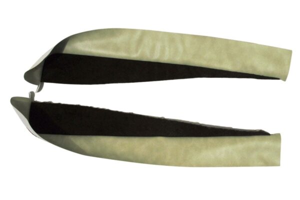 1974-1975 Corvette Deluxe Door Panel Carpet/Vinyl Strip - Pair (Neutral)