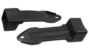 1965-1966 Corvette Seat Belt Retractor Covers - Pair (Black)