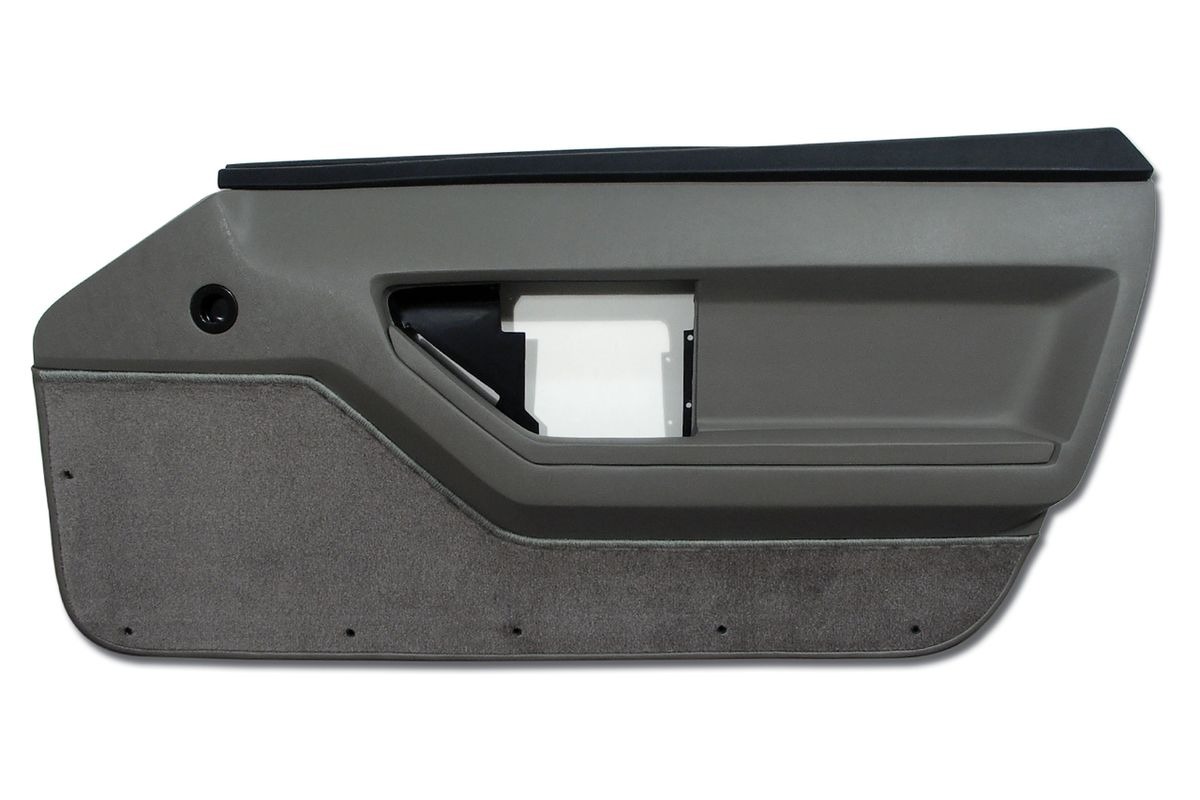 1984-1987 Corvette Door Panel Gray Deluxe Coupe RH - CA main image 1